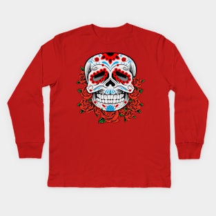 El Dia de Muertos - Be smiling! Kids Long Sleeve T-Shirt